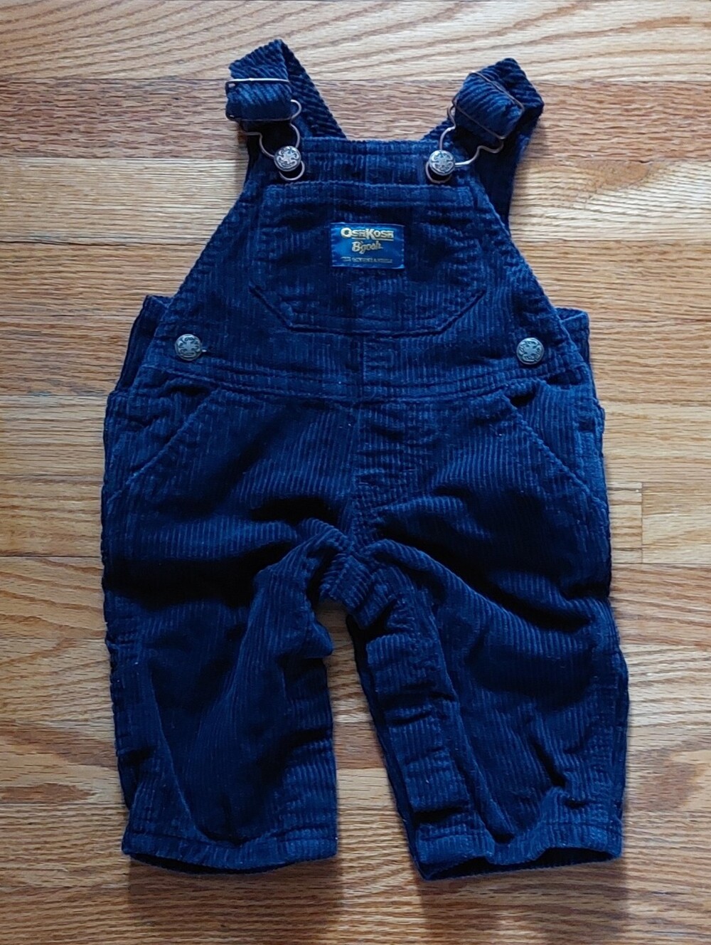 OshKosh B'gosh Navy Corduroy Overalls - Size 3 Months